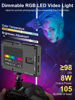 Picture of RGB LED Video Light, Moman Camera Light for Photography, Portable 5000mAh Video Recording Lights with Cold Shoe, Mini Light CRI98+Dimmable 2500-9000K Video Lighting, On-Camera-LED-Video-Light