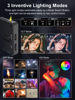 Picture of RGB LED Video Light, Moman Camera Light for Photography, Portable 5000mAh Video Recording Lights with Cold Shoe, Mini Light CRI98+Dimmable 2500-9000K Video Lighting, On-Camera-LED-Video-Light