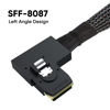 Picture of CableCreation Internal Mini SAS HD Cable, 3.3FT Mini SAS SFF-8643 to Left Angle Mini SAS 36Pin SFF-8087 Cable, Mini SAS 36Pin to SFF-8643 Cable, 1M