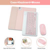 Picture of SOPPY Keyboard Case for iPad with Mouse, Compatible for iPad Air 6th (M2) 11" 2024, iPad Air 5th, iPad Air 4th, iPad Pro 11 inch 2018-2022, Detachable Keyboard Case, Built-in Pencil Slot - Pink - US