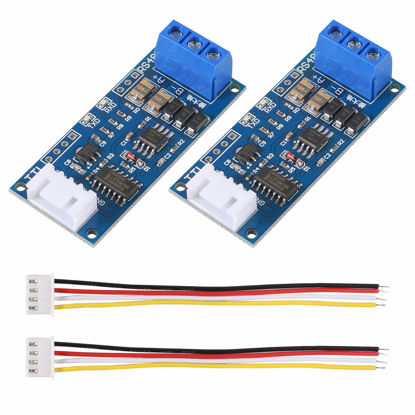 Picture of Atnsinc 2Pack TTL to RS485 Adapter Module, 485 to TTL 3.3V/5.0V Signals Serial Port Power Supply Converter with Indicator Lights