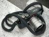 Picture of Vi Vante Sheetline Black Rope Camera Strap w/Nappa Leather Ends built in tension relief & electroplated key rings (Black w/White Stitching)
