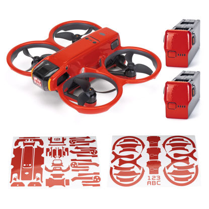 Picture of WRAPGRADE Skin Stickers Compatible with DJI Avata 2 (Super Red)