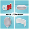 Picture of Screwless Wall & Ceiling Mount for Google Home Mini, Stick On Holder - Easy Install, No Tools, by Brainwavz (GMN01) (White)
