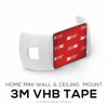 Picture of Screwless Wall & Ceiling Mount for Google Home Mini, Stick On Holder - Easy Install, No Tools, by Brainwavz (GMN01) (White)