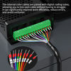 Picture of JUXINICE DB15 Female Connector to Bare Wire 3-Foot 24AWG, DB15 Extension Cable All 15 Wires Equipped with Cable Marker Terminal Blocks D-SUB 15 Pin Cable to Bare Wire
