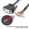Picture of JUXINICE DB15 Female Connector to Bare Wire 3-Foot 24AWG, DB15 Extension Cable All 15 Wires Equipped with Cable Marker Terminal Blocks D-SUB 15 Pin Cable to Bare Wire
