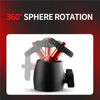 Picture of Fotopro Mini Ball Head,360 Degree Rotating Swivel Tripod Ball Head Photograph Accessories for DSLR Camera Microphone Smartphone Max Load 6.61lbs 3kg
