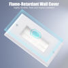 Picture of VCE Brush Wall Plate Cable Pass Through with Bracket, Decorator Cover for Low Voltage Cables - White, 2-Pack