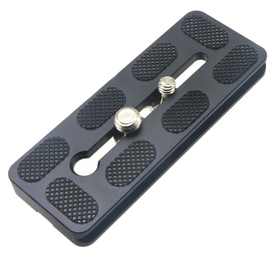 Picture of HITHUT 100mm Universal Quick Release QR Plate with 1/4" and 3/8" Mounting Screw for Tripod Mount Ball Head DSLR Camera Arca Swiss Compatible