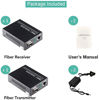 Picture of Open SFP Slot A Pair of 1.25G/s Gigabit Fiber Ethernet Media Converter 10/100/1000Base-Tx to 1000Base-SX SMF RJ45 to SFP Slot, Support SFP Gigabit modules up to 120KM(2 Pack)