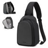 Picture of Cwatcun Camera Sling Bag Small, DSLR/SLR/Mirrorless Compact Camera Bag, Water-resistant Camera Shoulder Case Crossbody Photography Purse Compatible with Canon Nikon Sony Fuji Camera,Lens,Black