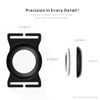 Picture of AirTag Holder for Ridge Wallet, Slim Aluminum Secure Tracker Case with RFID Blocking, Cash Strap & Carbon Fiber Design - Enhance Your Ridge Experience