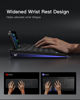 Picture of Inateck Wireless Keyboard and Mouse Combo, Full-Size Keyboard with Wrist Rest, Phone Holder, 2.4 GHz Wireless/Bluetooth Silent, Compatible with Computer, Laptop, PC, Mac, Windows