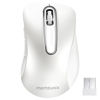Picture of memzuoix 2.4G Wireless Mouse, 1200 DPI Computer Wireless Mouse with USB Receiver, Portable Wireless USB Mouse Battery Powered Cordless Mouse for Laptop, PC, Desktop, 5 Buttons (White)