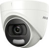 Picture of 5MP TVI Dome Full Color Night Camera, DS-2CE72HFT-F28 Analog CCTV Security Camera, Turbo HD Mini Dome, 4 in 1 TVI/CVI/AHD/CVBS Camera, IR IP67 Rated, Compatible with Hikvision