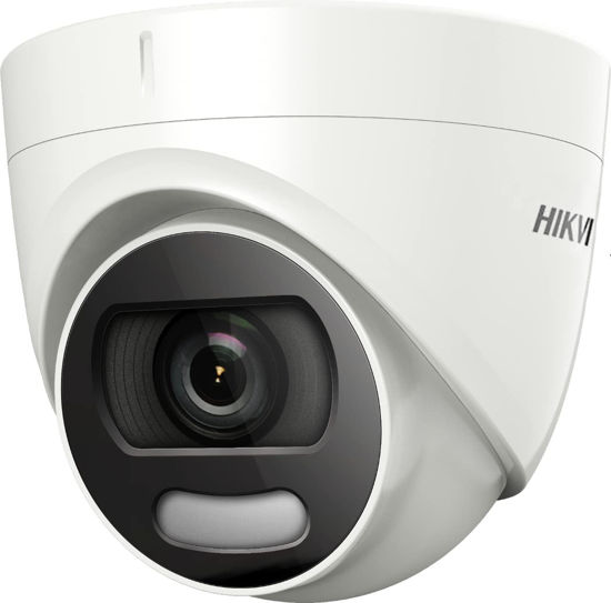 Picture of 5MP TVI Dome Full Color Night Camera, DS-2CE72HFT-F28 Analog CCTV Security Camera, Turbo HD Mini Dome, 4 in 1 TVI/CVI/AHD/CVBS Camera, IR IP67 Rated, Compatible with Hikvision