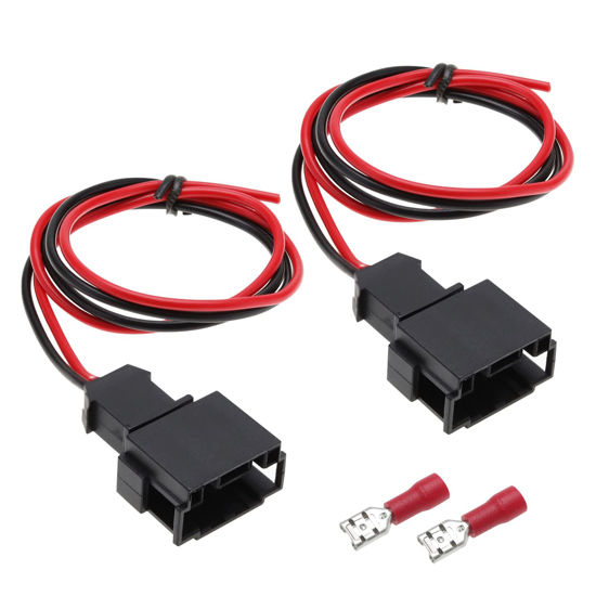 Picture of The Lord of the Tools 2Pcs Front Car Speaker Wire Replacement Compatible with BMW 3 Series E46 1998-2006 Car Audio Speaker Cord Harness Excellent Adapter 40cm/15.7"