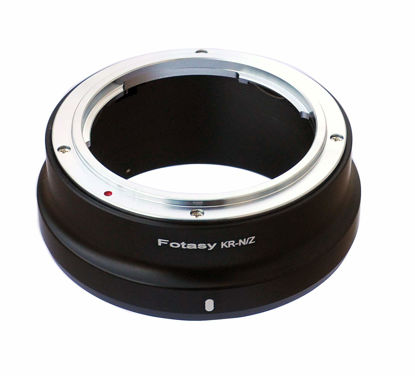 Picture of Fotasy Konica AR Lens to Nikkor Z Mount Adapter, KR Lense Z Adapter, KR Z Mount Adapter, Compatible with Nikon Z Mount Mirrorless Camera Z 30 Z 50 Z 5 Z 6 Z 7 Z 6II Z 7II z fc Z 9