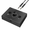 Picture of 3.5mm Stereo Audio Switch 2-Way 3.5mm Switcher Manual Selector Audio Splitter Box 1 in 2 Out/2 in ONE Out Audio Sharing with Mute Button