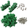 Picture of Molence 10 Sets C45 PCB DIN Rail Mounting Adapter 35mm 15mm Circuit Board Mounting Bracket Holder Carrier Clip