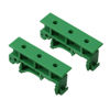 Picture of Molence 10 Sets C45 PCB DIN Rail Mounting Adapter 35mm 15mm Circuit Board Mounting Bracket Holder Carrier Clip
