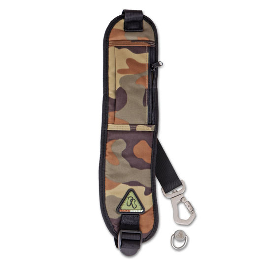 Picture of Danger Buddies S-Curve Rapid Access Cross Body Camera Shoulder Sling Strap for Nikon, Sony, Panasonic, Canon SLR, DSLR, Mirrorless Cameras, Binoculars, and Photo Accessories (Camouflage)