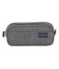 Picture of JanSport Large Accessory Pouch - Secure Storage Space for Pens, Power Cords, Pencil Case, Ideal For Everyday Essentials, 1.3L, Grey Letterman Poly