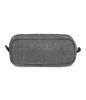 Picture of JanSport Large Accessory Pouch - Secure Storage Space for Pens, Power Cords, Pencil Case, Ideal For Everyday Essentials, 1.3L, Grey Letterman Poly