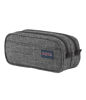 Picture of JanSport Large Accessory Pouch - Secure Storage Space for Pens, Power Cords, Pencil Case, Ideal For Everyday Essentials, 1.3L, Grey Letterman Poly