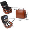 Picture of KYALOU Electronics Travel Organizer, Large Electronic Accessories Cable Case with Adjustable Dividers, Waterproof Tech Storage Bag Gifts with Double Layers for Cord, Charger, Power Bank - Brown