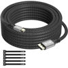 Picture of 4K Mini DisplayPort to DisplayPort Cable 25FT, [4K@60Hz, Gold-Plated Plugs, Nylon Braided], Mini DP (Thunderbolt Compatible) to DP Cable, for MacBook Air/Pro, Surface Pro, Monitor, Projector and More