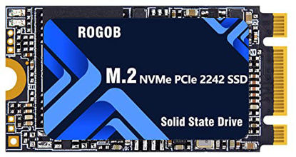 Picture of ROGOB 1TB 2242 M.2 NVMe PCIe Gen3*4 SSD B&M Key Disk Form Factor 42mm NGFF Internal Solid State Hard Drive for PC Laptop Desktop
