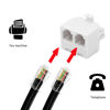 Picture of Vthahaby Duplex Jack Phone Wall Adapter-1 to 2 Modular Wall Jack Phone Line RJ11 Converter Adapter Splitter for Home Office ADSL DSL Fax Model Cordless Phone System (2 Way Splitter(3Pack))