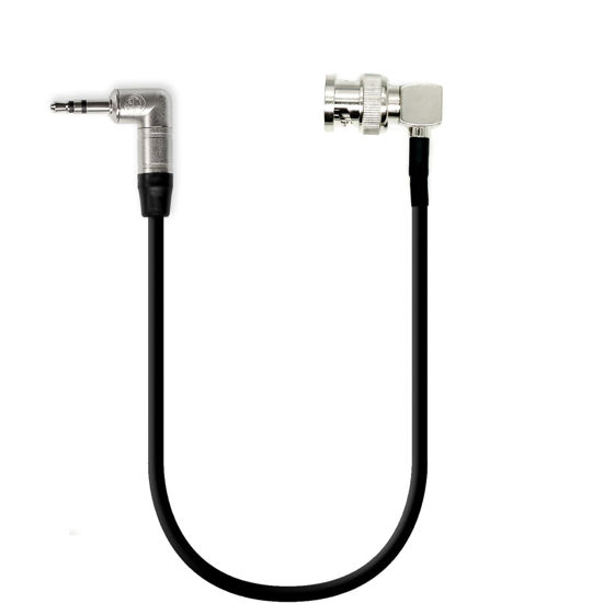 Picture of Tentacle Sync Timecode Cable 3.5 mm TRS Jack to BNC for ARRI AMIRA, for Canon EOS C300 Mark II III C500 C70, for Sony FX6 FX9 Camera, Sound Devices Zoom F8 Recorder, Zaxcom(7.8 inch Right Angle BNC)