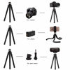 Picture of Camera/Phone Tripod,Patekfly 12 Inch Flexible Camera Tripod for Canon/Nikon/Sony DSLR Cam/Action Cam, Phone Tripod Stand with Cell Phone Holder Clip for iPhone/Android Phone(3 in 1)