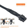 Picture of YEZriler (2-Pack) 8 Pin PCIe Cable for Corsair PSUs, ATX CPU 8 Pin Male to PCIe 8 Pin (6+2) Male Power Adapter Sleeved 25-inch (63cm)