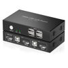 Picture of KVM Switch HDMI 2 Port Box,USB Switch selector with 4 USB 2.0 Hub Share 2 Computers, UHD 4K@30Hz, Support Wireless Keyboard and Mouse, Powered by USB,with 2 HDMI and 2 USB Cables…