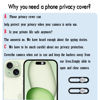 Picture of Webcam Cover Protector Protect Privacy and Security, Front Camera Cover, Camera CoverCompatible with iPhone 14Pro/14Pro Max/iPhone15/15Puls/15Pro/15ProMax.(2PCS,Silver)
