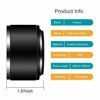 Picture of 55mm Tele Metal Screw-in Lens Hood Sunshade with Centre Pinch Lens Cap for Canon Nikon Sony Pentax Olympus Fuji Sumsung Leica Standard Thread Lens +Cleaning Cloth