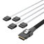 Picture of ipolex Mini SAS SFF-8087 to 4xSATA Cable, Interal Forward Breakout Cable, Compatible with Raid Controller Hard Drive, 0.5m(1.64ft)