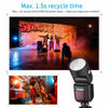 Picture of Godox V1-O Round Head Camera Flash Speedlite, 2.4G X Wireless HSS 76Ws Speedlight Flash with Li-on Battery Powered Compatible with Olympus Cameras Compatible with Panasonic Cameras