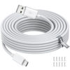 Picture of 5M/16FT Micro USB Power Extension Cable Compatible with Wyze Cam V3, Wyze Cam Outdoor, Blink Camera, Kasa, Arlo Essential, Eufy, Yi, Nest Cam Indoor, Power Charging Cord for Home Security Camera