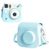 Picture of WOGOZAN Carrying Case for Fujifilm Instax Mini SE/7+/7s/7c Instant Film Camera, Protective Case PU Leather Case for Instax Mini SE Case with Adjustable Shoulder Strap (No Camera) - Blue