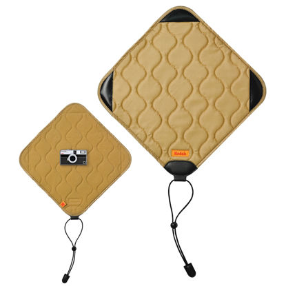 Picture of KODAK Camera Wrap Size M 31x31cm - Water-Resistant, Anti-Scratching and Dust-Free Protective Cloth for Mirrorless Camera, Compact Camera, Prime Lens (Khaki) [ONE Item]