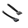 Picture of CableMod ModFlex Sleeved Molex to SATA Power (Black, 45cm)