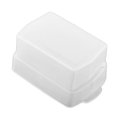 Picture of Flash Diffuser Camera Bounce Dome Light Softbox Compatible for Canon 430EX 430EX II Sony HVL-F43M Speedlight - White
