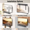 Picture of ELIVED Soundbar Mount Soundbar Mounting Bracket Under TV for Soundbar with/Without Holes, Sound Bar TV Bracket with 6.5" Holders Swivel to fit Various Soundbar, 17.7" Vertical Bracket, 15 Lbs. YD5011
