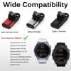 Picture of Miimall for Compatible Garmin Fenix 7 7S 7X Charger to Micro Adapter, Portable Safety Charging Connector Micro Adapter for Garmin Watch, Garmin Forerunner 955/255/255S, Garmin Instinct 2 (Grey)