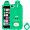 Picture of Megantree Cute iPod Touch 7 Case, Little Dinosaur iPod Touch 6 Case, iPod Touch 5 Case, Animals Funny 3D Cartoon Soft Silicone Shockproof Back Cover with Keychain for Girls boys Women Children